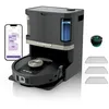 Image de Shark PowerDetect Aspirateur Robot Laveur avec Base autovideuse et nettoyante de 60 Jours   Navigation 3D LiDAR   Wi-FI/App   4 tampons Anti-microbiens, 1 Cartouche Anti-odeurs et 2 brosses   Noir en occasion ou reconditionné