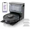 Image de Shark PowerDetect Aspirateur Robot Laveur avec Base autovideuse et nettoyante de 30 Jours   Anti-odeurs   Navigation 3D LiDAR   Wi-FI/App   4 tampons Anti-microbiens et 2 brosses Inclus   Noir en occasion ou reconditionné