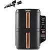 Image de NINJA Double Stack XL Air Fryer 2 Compartiments Verticale, Compact, 4 Niveaux de Cuisson, Capacité de 9,5L, Air Fryer 6-en 1, Pièces Antiadhésives Amovibles Lavables Au Lave-Vaisselle, Noir/Cuivre en occasion ou reconditionné