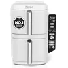 Image de NINJA Double Stack XL Air Fryer, Friteuse sans huile Verticale Double Tiroir 4 Niveaux de Cuisson, 2 Tiroirs, 2 Grilles, Capacité de 9,5 L, 6 Fonctions, 8 Portions, Pinces, Blanc SL400EUWH en occasion ou reconditionné