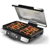 Image de Ninja Sizzle Pro XL Grill Electrique Intérieur & Plancha, Argent/Noir | Plaque électrique Céramique, Grill Multifonction Pour Grillade Maison & Smash Burger, Couvercle, Accessoires - GX101EU en occasion ou reconditionné