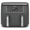 Image de Ninja Air Fryer Dual Zone numérique, Friteuse à air électrique, 2 compartiments, 7,6 L, 6-en-1, Friteuse sans huile, Croustillant max, Rôtir, Cuire au four, Déshydrater, Réchauffer, Gris métal DZ300EU en occasion ou reconditionné