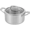 Image de Marmite en inox EverClad 22 cm avec couvercle Tri-ply induction four 300°C C90422EUI