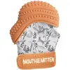 Image de Mitaines de dentition bébé Malarkey Kids Orange TU Mit- Cannelle
