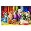 Image de Puzzle 1000 pièces : Chatons arc-en-ciel
