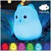 Image de Veilleuse Bébé & Enfant Lumière LED Douce Apaisante Incassable Rechargeable USB - Change de Couleur - Basse Consommation
