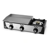 Image de Plancha Gaz Acier Poli 6 mm 11300 W