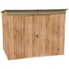 Image de Abri de jardin métal SKYLIGHT - 4,84m² - kit ancrage - Imitation bois