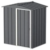 Image de Abri de jardin métal - 1,96m² - kit ancrage - Anthracite