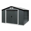 Image de Abri de jardin anthracite en métal Colossus 10x8 7,75 m2 DUAE108PR