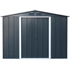 Image de Abri de jardin métal Titan 4,77 m² anthracite 0,33 mm kit d'ancrage