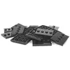 Image de Parts Tile, modifié 3 x 4 avec 4 goujons au centre - Série de collecteur de base pour figurine (PACK de 16 - Noir)