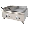 Image de Frytop à Gaz en Acier Rectifié + Barbecue à Gaz 35 cm