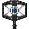 Image de Crankbrothers - Double Shot 2 Alloy Hybrid Flat & Clip-In Pedals - Pédales VTT Noir / Bleu -