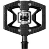 Image de Crankbrothers - Double Shot 3 Alloy Hybrid Flat & Clip-In Pedals - Pédales VTT Noir -