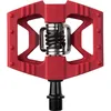Image de Crankbrothers - Double Shot 1 Composite Hybrid Flat & Clip-In Pedals - Pédales VTT Rouge / Noir -