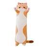 Image de Peluche Doux Oreiller de Couchage Long Coton Confort Chat Mignon 90CM - Marron