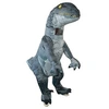 Image de Costume dinosaure gonflable adulte Halloween Cosplay Blow up Outfit Velociraptor - Multicolore