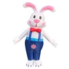 Image de Costume gonflable jeu déguisement de pâques combinaison Cosplay tenue cadeau lapin - Blanc