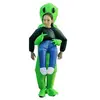 Image de Costumes combinaison de fête carnaval gonflable vêtements drôles Alien Cosplay - Vert