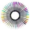 Image de Lot de 48 Stylos à Billes Multicolores en Encre Gel Pailleté pour Dessin Déco Scrapbooking Peinture
