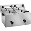 Image de FRITEUSE ELECTRIQUE 2 CUVES DE 8L - - Acier inoxydable