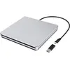 Image de Lecteur graveur DVD CD externe USB type C compact Silver pour Macbook air / macbook pro Mac OS 2022 2023 Hightechnology