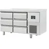 Image de Table Réfrigérée Positive Inox Gamme GN 1/1 6 à 12 Tiroirs