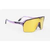 Image de Rudy Project - Spinshield Air Cat 3 - Lunettes vélo Crystal Lilac Gloss - Multilaser Yellow Cat 3