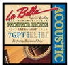Image de Labella 7GPT - Jeu de cordes guitare acoustique Phosphor Bronze - Extra Light 10-50