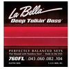 Image de Labella 760FL - Jeu de cordes basse électrique Deep Talkin' Bass Flats - 43-104