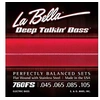 Image de Labella 760FS - Jeu de cordes basse électrique Deep Talkin' Bass Flats - 45-105