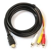 Image de 5ft / 1.5m HDMI vers 3RCA Câble d'extension du signal Adaptateur Convertisseur pour DVD HDTV