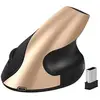 Image de Souris Verticale 2.4G Sans Fil Photoélectrique Muet Ergonomique Vertical Rechargeable Or