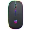Image de Souris A5 sans fil charge portable de jeu lumineux-noir