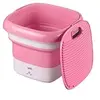 Image de Machine à laver Mini Pliable Type de canon Portable pour les voyages / dortoirs-Rose