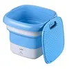 Image de Machine à laver Mini Pliable Type de canon Portable pour les voyages / dortoirs-Bleu