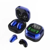 Image de Ecouteur Bluetooth Sans fil avec micro Affichage numérique Sport In-ear-Bleu