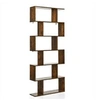 Image de Bibliothèque/étagère de rangement à 6 niveaux-80x23x191 cm de style industriel en forme de s pour salon chambre café