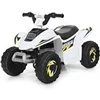 Image de Quad buggy electrique pour enfant 6 v 4,5 km-h max voiture pour enfants de 3 ans+ blanc