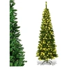 Image de Arbre de Noël Artificiel 225 cm avec 350 Lumières LED Aiguilles