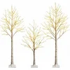 Image de Arbre Lumineux Bouleau Noël - 120 cm - 48 LED - Blanc Chaud - PVC