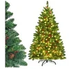 Image de Sapin de Noël Artificiel LED 200cm avec 11 Modes d'Eclairage et 5 Changements
