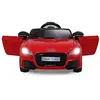 Image de voiture audi TTRS electrique pour enfants, rouge,12V max. 5 Km/h, double porte avec télécommande 2.4G,2 moteurs , mp3, lumières LED
