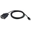 Image de - Câble adaptateur - 24 pin USB-C (M) pour HD-15 (VGA) (M) - 2 m - vis moletées, support 1200 p 60 Hz - noir