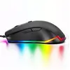 Image de V6 filaire RGB LED rétro-éclairé 4000dpi Usb Optical Gaming Mouse ergonomique PC portable