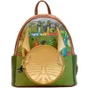 Image de Sac à dos enfant Loungefly Harry Potter Golden Snitch Vert 20,62x27,5x10 cm 671803451544