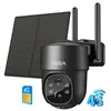 Image de Xega 3G/4G LTE Caméra Surveillance Solaire avec Carte Sim, 2K HD 4G Caméra Extérieure sans Fil inclinable à 355°/90°, Caméra de Surveillance sans