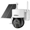 Image de Xega 3G/4G LTE Caméra Surveillance Solaire Extérieure sans Fil PTZ Caméra, 2K HD Vue à 360°, Capteur de Mouvement PIR, Vision Nocturne, Conversation