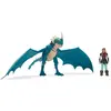 Image de Dragons - Pack Dragon Et Viking 25 Cm Tempete  - Film